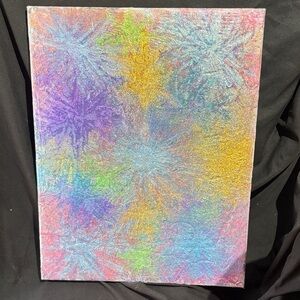 Vibrant Burst Abstract Canvas by [Brand]